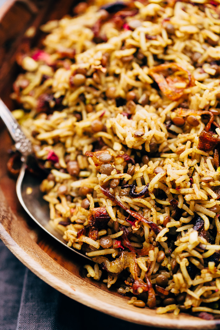 Riz aux lentilles à la marocaine